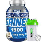 Atlas Nutrisport Super Weight Gainer Mass Gain 1.5kg / 1500g + Shaker (Vanilla)