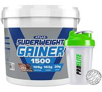 Atlas Nutrisport Super Weight Gainer Mass Gain 5kg / 5000g + Shaker (Chocolate)