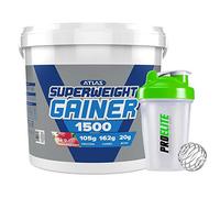 Atlas Nutrisport Super Weight Gainer Mass Gain 5kg / 5000g + Shaker (Strawberry)