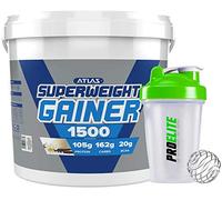 Atlas Nutrisport Super Weight Gainer Mass Gain 5kg / 5000g + Shaker (Vanilla)