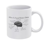 Atlas of A Social Workers Brain Mugs 11 Oz (325 ml) Ceramic Coffee Mug