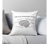 Atlas Of An Archaeologists Brain Square Pillowcase Polyester Linen Velvet Creative Zip Throw Pillow Case Car Cushion Cover