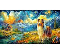 Atlas-Shepherd Jigsaw Puzzle 1000 Piece Recycled Paper Great Gift Idea Challenging Puzzles for Relaxation, Creativity & Gift Giving for Adults 38x52/1000pcs