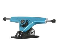 Atlas Truck Co. Kingpin Ultralight Longboard Trucks, 180mm 48 Degree 8mm Reverse, Blue Steel/Black (Set of 2)
