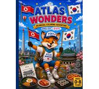 Atlas Wonders KOREA: Bilingual Coloring book