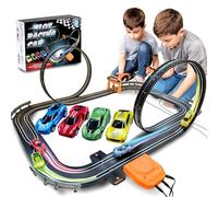 Atlasonix Slot Car Race Tracks Sets - Slot Cars, Race Tracks & Accessories Electric Race Car Track, Dual Electric Race Track, Electric Race Car Track Set for Girls & Boys Age 5 Years+