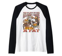 Atleast I Have A Fat Funny Offensive Donkey Meme Bootleg Raglan Baseball Tee