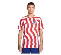 Atletico de Madrid ATM and Nk Df Stad JSY Ss Hm Atletico Madrid T-Shirt, White/Deep Royal Blue, L