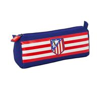 Atletico de Madrid - Pencil Case with Zip and Compartment, Children's Pencil Case, Ideal for School Age Children, Comfortable and Versatile, Quality and Resistance, 21 x 7 x 8 cm