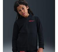 Atlético Madrid Club Older Kids' (Boys') Nike Football Full-Zip Hoodie - Black - Cotton/Polyester L