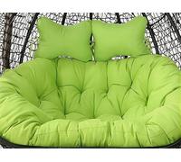 ATLION 1.9×1.6m Washable Hanging Egg Chair Cushions Replacement, Double Swing Chair Cushion, Waterproof Thicken Hanging Basket Seat Cushion, Hanging Hammock Chair Cushion Only(J)