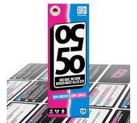ATM Gaming 5050-50% Knowledge, 50% Random- The Funny Quiz Game - Card Game for Teenagers and Adults - Fast and Crazy - 2 to 6 Players - Card Game from 14 Years - Family Game