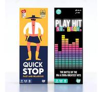 ATM Gaming Bundle Card Games for Adults - Quickstop and Play Hit - Party Games