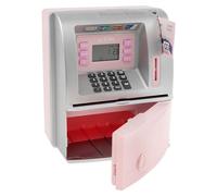 ATM Piggy Bank,Convenient Interesting Kids ATM Machine,Safe Talking ATM Piggy Bank,Digital Electronic Savings Safe Machine Box for Children (Pink)