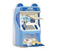 ATM Piggy Bank - Smart Money Safe with Voice Recognition, Musical ATM Machine for Children, Coin and Bill Deposits, Secure Password Lock, Educational Toy for Ages 3+, Home Learning, Birthday Gift