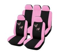 Atmophe 1 Set Butterfly Embroidery Car Seat Cover Cushion Four-season Universal Covers Dust-proof Interior Car Seat Cover Protector(03)