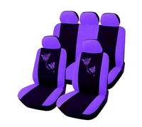 Atmophe 1 Set Butterfly Embroidery Car Seat Cover Cushion Four-season Universal Covers Dust-proof Interior Car Seat Cover Protector(04)