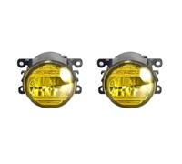 Atmophe Car Front Fog Lights For Peugeot For Partner For Tepee 2012-2022 2 X 30W Car Passenger + Driver LED Fog Light Assembly 6000LM Fog Daytime Running Lamp DRL(JZ Lemon Yellow)