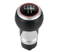 Atmophe Car Gear Shift for A4 B6 B7 B8 for A6 S4 8K for A5 8T for Q5 8R for S Line 2007-2015 Leather Shifter Car Gear Shift Knob 12mm 5/6 Speed Handle(Red 5 Speed-R13524)