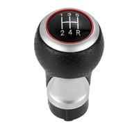 Atmophe Car Gear Shift for A4 B6 B7 B8 for A6 S4 8K for A5 8T for Q5 8R for S Line 2007-2015 Leather Shifter Car Gear Shift Knob 12mm 5/6 Speed Handle(Red 5 Speed-13524R)
