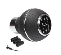 Atmophe Car Gear Shift for Most Manual Cars Trucks SUV Vehicle 5 Speed Shift Knob Gear Stick Leather Shifter Lever Shifting Transmission(Silver Ring)