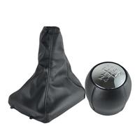 Atmophe Car Gear Shift for Opel for Astra II G for Zafira A 1998-2010 Gear Shift Knob with Gaiter Boot Cover Handbrake Case Cars Accessories 5 Speed(K0745 2Pcs)