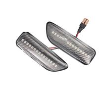 Atmophe For Volvo S60 V70 XC90 S80 XC70 1998-2007 30722641 30722642 Dynamic LED Amber Side Marker Blinker Turn Signal Light Mirror Indicator(Dynamic Crystel Type)