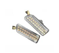 Atmophe Light Mirror Indicator Light For A8 For S8 For 4E For D3 2pcs LED Dynamic Side Marker Lights Turn Signal Lamps Smoked Amber Canbus Car Accessories(Crystal white)