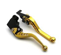 Atmophe Motorbike Brake Clutch Lever for Kawasaki for Z750 2007-2012 Z800 for Z800E 2013-2017 Long Brake Clutch LeversMotorcycle Short Style Adjustable Handle(Short Gold)