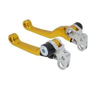 Atmophe Motorbike Brake Clutch Lever for Sur for Ron for Surron for Light for Bee S X for Segway X160 X260 Motorcycle Adjustable Pivot Brake Levers Handle Electric Off-Road Vehicle(Gold)