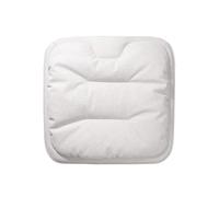 Atmophe Non-slip Car Leather Cushion Soft Good Breathability Ventilated Four-season Universal Cotton Auto Seat Travel Car Seat Cover Protector(White-cushion)