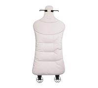 Atmophe Non-slip Car Leather Cushion Soft Good Breathability Ventilated Four-season Universal Cotton Auto Seat Travel Car Seat Cover Protector(White-backrest)