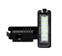 Atmophe Number Plate Lamp For VW For Polo (6N2.9N.6R) 2000-2014 2Pcs Car Led Bulbs Number License Plate Light White Canbus Error Free(WHITE)