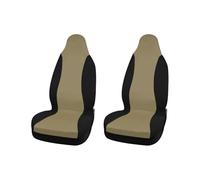 Atmophe Universal Car Seat Covers Breathable Four Season Summer Protection Cushion Car Seat Cover Protector(2pcs Beige Black)