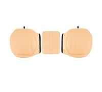 Atmophe Universal Leather Car Seat Cover Four Season Auto Breathable Comfortable Saddle Cushions Covers For Seats Car Seat Cover Protector(Khaki rear seat)