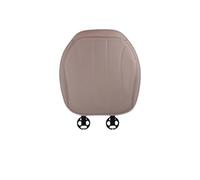 Atmophe Universal Leather Car Seat Cover Four Season Auto Breathable Comfortable Saddle Cushions Covers For Seats Car Seat Cover Protector(BrownA front seat)