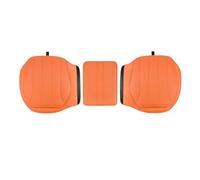 Atmophe Universal Leather Car Seat Cover Four Season Auto Breathable Comfortable Saddle Cushions Covers For Seats Car Seat Cover Protector(Orange rear seat)