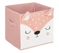Atmosphera Biche Children's Storage Bin Cardboard Pink 29 x 29 cm