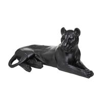 ATMOSPHERA CREATEUR D'INTERIEUR Atmosphera Decorative Large Black Resin Lying Leopard 80 x 39 x 38 cm