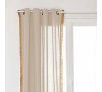 ATMOSPHERA CREATEUR D'INTERIEUR Boot Curtain, Cotton and Jute, Ivory, 140 x 260 cm