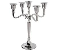 Atmosphera Créateur d'intérieur Candle Holder 5 Heads Metal Silver Height 27 cm