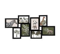 ATMOSPHERA CREATEUR D'INTERIEUR Photo Frame for 8 Photos Black,10 x 15 cm, 12 x 8 cm