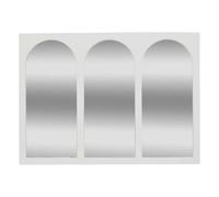 ATMOSPHERA CREATEUR D'INTERIEUR Sohane Mural Mirror 91 x 66 cm MDF White