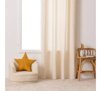 Atmosphera Decorative Cotton Eyelet Curtain with Flower Design 140 x 260 cm Children's Room