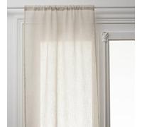 Atmosphera Fred Net Curtains 60 x 160 cm Set of 2 Linen
