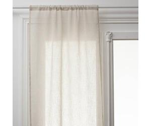 Atmosphera Fred Net Curtains 60 x 160 cm Set of 2 Linen