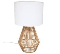 Atmosphera Lila Lamp - Cotton and Metal - H40 cm