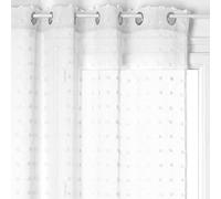 Atmosphera Lily Net Curtain 140 x 240 cm White
