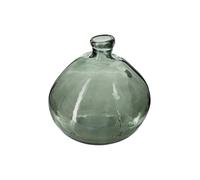Atmosphera Round Vase Recycled Glass Khaki Green 23 cm