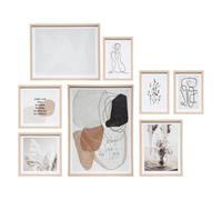 Atmosphera - Set of 8 Abstract Framed Posters - Coaster